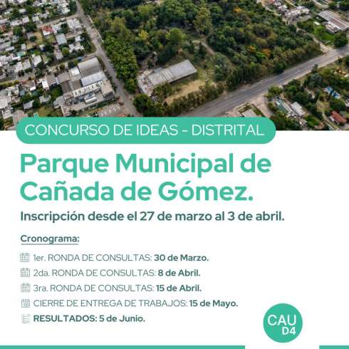 Concurso Distrital de Ideas: Refuncionalización del Parque Municipal